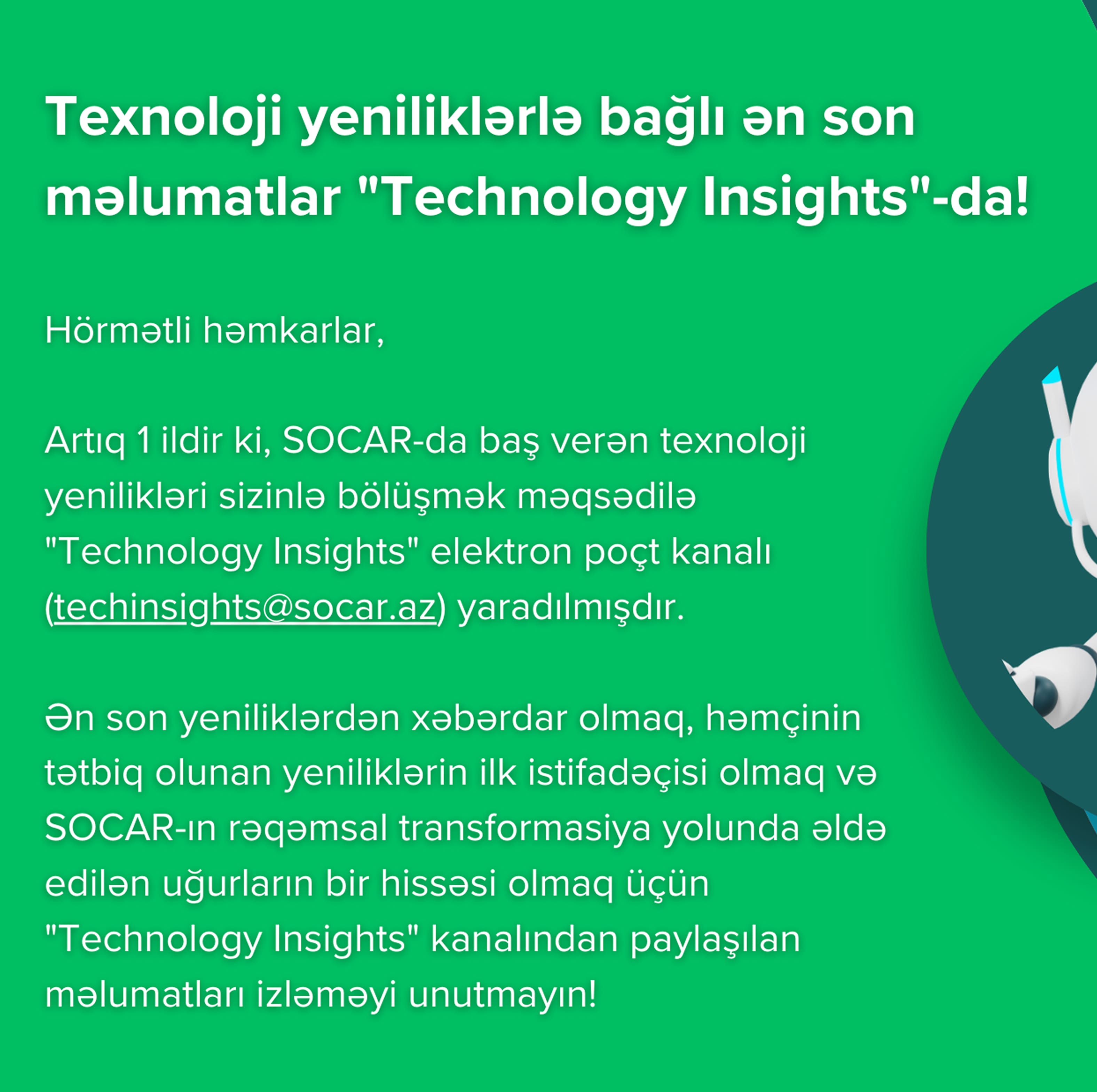 Texnoloji yeniliklərlə bağlı ən son məlumatlar
